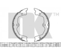 Комплект тормозных колодок, стояночная тормозная система NK 2726855 2726855 NK - купить в магазине запчастей по Украине