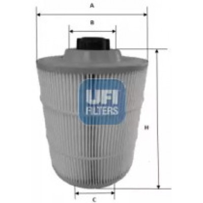 Воздушный фильтр 27A0000 UFI - купить в магазине запчастей по Украине