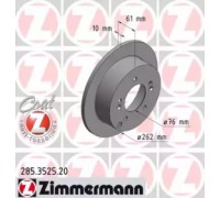 Тормозной диск ZIMMERMANN 285.3525.20 285352520 ZIMMERMANN - купить в магазине запчастей по Украине