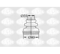 Комплект пылника, приводной вал SASIC 2873813 2873813 SASIC - купить в магазине запчастей по Украине