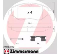 Комплект тормозных колодок, дисковый тормоз ZIMMERMANN 29192.210.2 291922102 ZIMMERMANN - купить в магазине запчастей по Украине