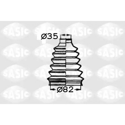 Комплект пылника, приводной вал 2933313 SASIC - купить в магазине запчастей по Украине