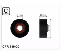 Натяжной ролик, поликлиновойремень CAFFARO 298-00 29800 CAFFARO - купить в магазине запчастей по Украине