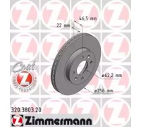 Тормозной диск ZIMMERMANN 320.3803.20 320380320 ZIMMERMANN - купить в магазине запчастей по Украине