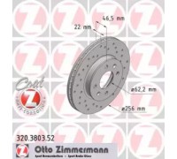 Тормозной диск ZIMMERMANN 320.3803.52 320380352 ZIMMERMANN - купить в магазине запчастей по Украине
