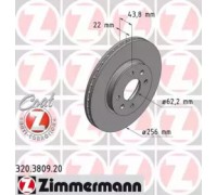 Тормозной диск ZIMMERMANN 320.3809.20 320380920 ZIMMERMANN - купить в магазине запчастей по Украине