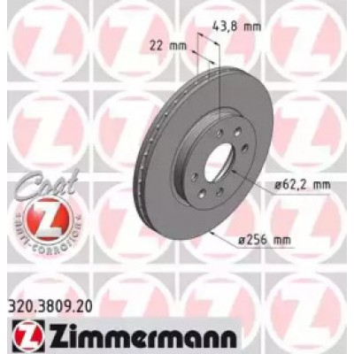 Тормозной диск 320380920 ZIMMERMANN - купить в магазине запчастей по Украине