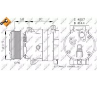 Компрессор, кондиционер NRF 32101 32101 NRF - купить в магазине запчастей по Украине