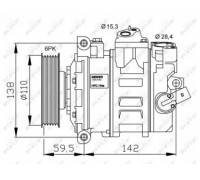 Компрессор, кондиционер NRF 32146G 32146G NRF - купить в магазине запчастей по Украине