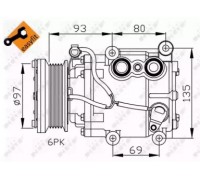 Компрессор, кондиционер NRF 32247G 32247G NRF - купить в магазине запчастей по Украине