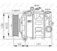 Компрессор, кондиционер NRF 32262G 32262G NRF - купить в магазине запчастей по Украине