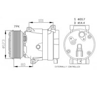 Компрессор, кондиционер NRF 32422G 32422G NRF - купить в магазине запчастей по Украине
