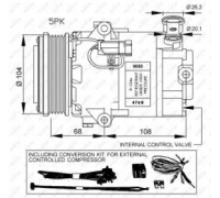 Компрессор, кондиционер NRF 32429G 32429G NRF - купить в магазине запчастей по Украине