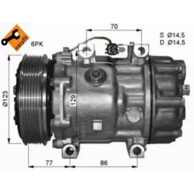 Компрессор, кондиционер 32430G NRF - купить в магазине запчастей по Украине