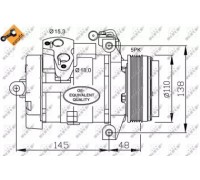 Компрессор, кондиционер NRF 32432 32432 NRF - купить в магазине запчастей по Украине