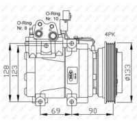Компрессор, кондиционер NRF 32446G 32446G NRF - купить в магазине запчастей по Украине