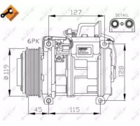 Компрессор, кондиционер NRF 32453G 32453G NRF - купить в магазине запчастей по Украине