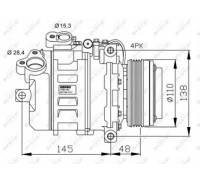 Компрессор, кондиционер NRF 32465G 32465G NRF - купить в магазине запчастей по Украине
