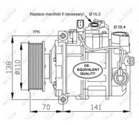 Компрессор, кондиционер NRF 32613 32613 NRF - купить в магазине запчастей по Украине