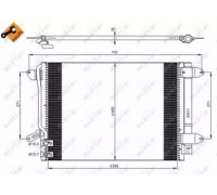 Конденсатор, кондиционер NRF 350028 350028 NRF - купить в магазине запчастей по Украине