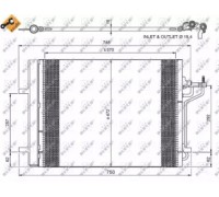 Конденсатор, кондиционер NRF 350052 350052 NRF - купить в магазине запчастей по Украине