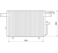 Конденсатор, кондиционер MAGNETI MARELLI 350203224000 350203224000 MAGNETI MARELLI - купить в магазине запчастей по Украине