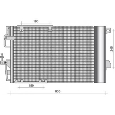 Конденсатор, кондиционер 350203277000 MAGNETI MARELLI - купить в магазине запчастей по Украине