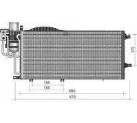 Конденсатор, кондиционер MAGNETI MARELLI 350203373000 350203373000 MAGNETI MARELLI - купить в магазине запчастей по Украине