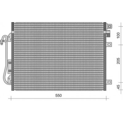 Конденсатор, кондиционер 350203379000 MAGNETI MARELLI - купить в магазине запчастей по Украине