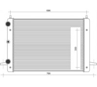 Радиатор, охлаждение двигателя MAGNETI MARELLI 350213104800 350213104800 MAGNETI MARELLI - купить в магазине запчастей по Украине