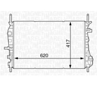 Радиатор, охлаждение двигателя MAGNETI MARELLI 350213122300 350213122300 MAGNETI MARELLI - купить в магазине запчастей по Украине
