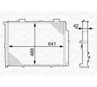 Радиатор, охлаждение двигателя MAGNETI MARELLI 350213122600 350213122600 MAGNETI MARELLI - купить в магазине запчастей по Украине