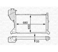 Радиатор, охлаждение двигателя MAGNETI MARELLI 350213123200 350213123200 MAGNETI MARELLI - купить в магазине запчастей по Украине