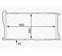 Радиатор, охлаждение двигателя MAGNETI MARELLI 350213124200 350213124200 MAGNETI MARELLI - купить в магазине запчастей по Украине
