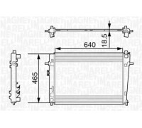 Радиатор, охлаждение двигателя MAGNETI MARELLI 350213127500 350213127500 MAGNETI MARELLI - купить в магазине запчастей по Украине