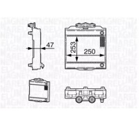 Радиатор, охлаждение двигателя MAGNETI MARELLI 350213139300 350213139300 MAGNETI MARELLI - купить в магазине запчастей по Украине