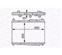 Радиатор, охлаждение двигателя MAGNETI MARELLI 350213142100 350213142100 MAGNETI MARELLI - купить в магазине запчастей по Украине