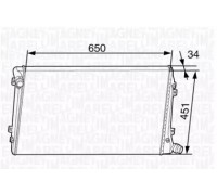 Радиатор, охлаждение двигателя MAGNETI MARELLI 350213143700 350213143700 MAGNETI MARELLI - купить в магазине запчастей по Украине
