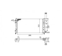 Радиатор, охлаждение двигателя MAGNETI MARELLI 350213195003 350213195003 MAGNETI MARELLI - купить в магазине запчастей по Украине