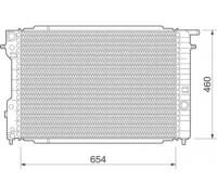 Радиатор, охлаждение двигателя MAGNETI MARELLI 350213280000 350213280000 MAGNETI MARELLI - купить в магазине запчастей по Украине