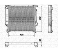 Радиатор, охлаждение двигателя MAGNETI MARELLI 350213426000 350213426000 MAGNETI MARELLI - купить в магазине запчастей по Украине