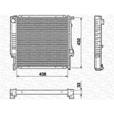Радиатор, охлаждение двигателя 350213426000 MAGNETI MARELLI - купить в магазине запчастей по Украине