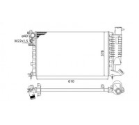 Радиатор, охлаждение двигателя MAGNETI MARELLI 350213522003 350213522003 MAGNETI MARELLI - купить в магазине запчастей по Украине