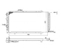 Радиатор, охлаждение двигателя MAGNETI MARELLI 350213707003 350213707003 MAGNETI MARELLI - купить в магазине запчастей по Украине