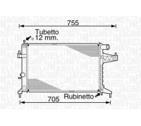 Радиатор, охлаждение двигателя MAGNETI MARELLI 350213824000 350213824000 MAGNETI MARELLI - купить в магазине запчастей по Украине