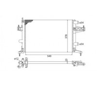 Радиатор, охлаждение двигателя MAGNETI MARELLI 350213829003 350213829003 MAGNETI MARELLI - купить в магазине запчастей по Украине