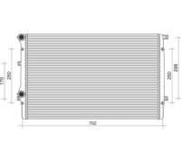 Радиатор, охлаждение двигателя MAGNETI MARELLI 350213852000 350213852000 MAGNETI MARELLI - купить в магазине запчастей по Украине