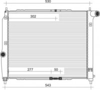Радиатор, охлаждение двигателя MAGNETI MARELLI 350213891000 350213891000 MAGNETI MARELLI - купити в магазині запчастин по Україні
