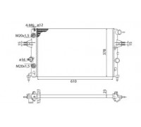 Радиатор, охлаждение двигателя MAGNETI MARELLI 350213961003 350213961003 MAGNETI MARELLI - купить в магазине запчастей по Украине