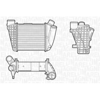 Интеркулер 351319201180 MAGNETI MARELLI - купить в магазине запчастей по Украине